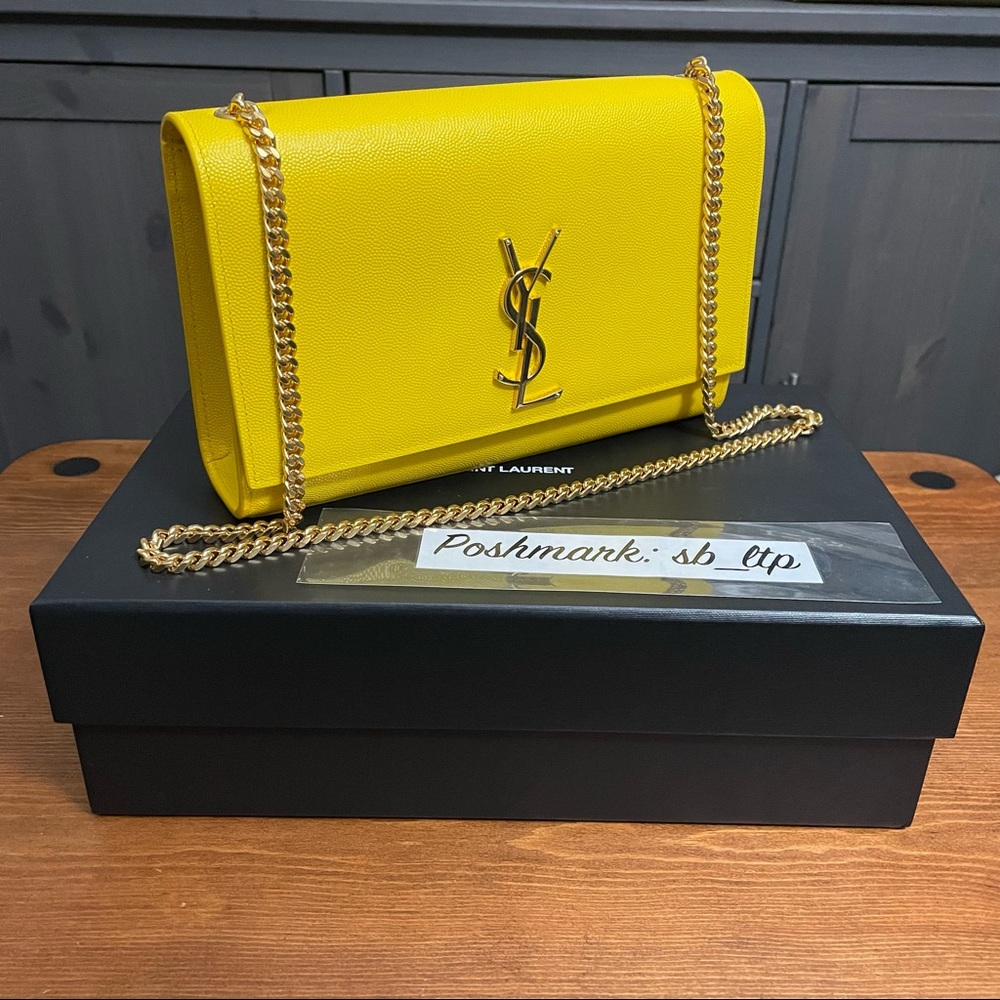 Yves Saint Laurent YSL Kate Medium in Mimosa with Box